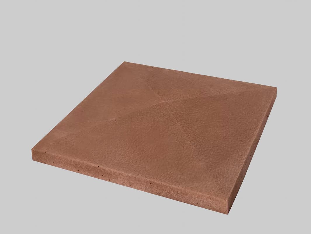 kryshka betonnaya 400h400 korichnevyj